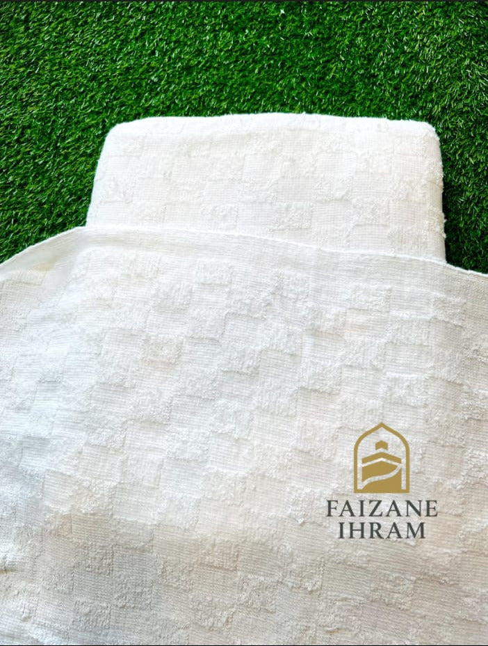 Soft Square Textured Ihram Set